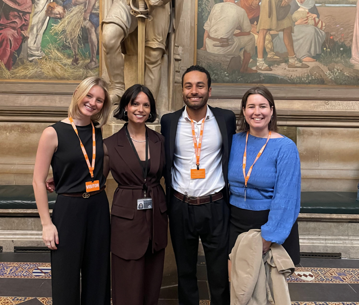 The AIA team supporting the submission: Grace Cooper, Rebecca Lees, Samuel Gabra and Jenifer Elmslie
